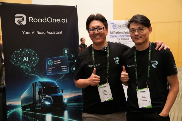 RoadOne.ai team at TechCrunch Disrupt 2026