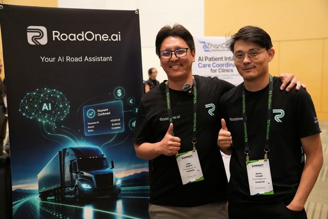RoadOne.ai team at TechCrunch Disrupt 2026