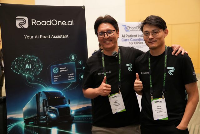 RoadOne.ai team at TechCrunch Disrupt 2026