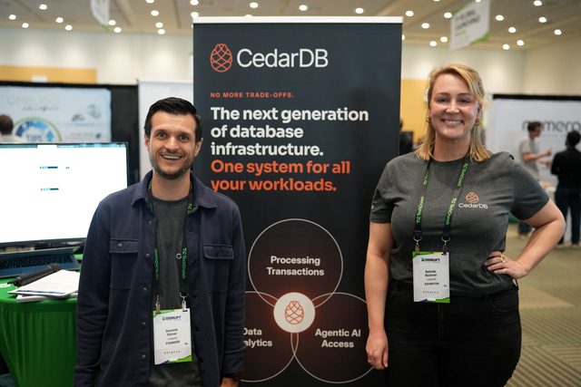 CedarDB team at TechCrunch Disrupt 2026