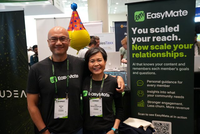 EasyMate.ai team at TechCrunch Disrupt 2026