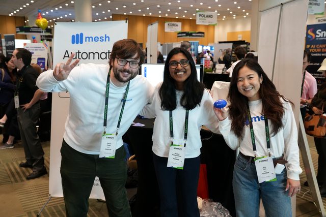 Mesh team at TechCrunch Disrupt 2026