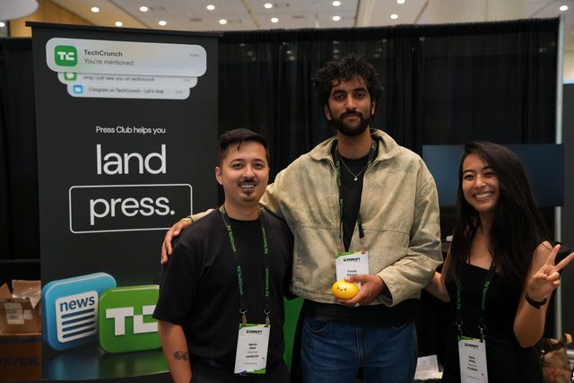 Press Club team at TechCrunch Disrupt 2026