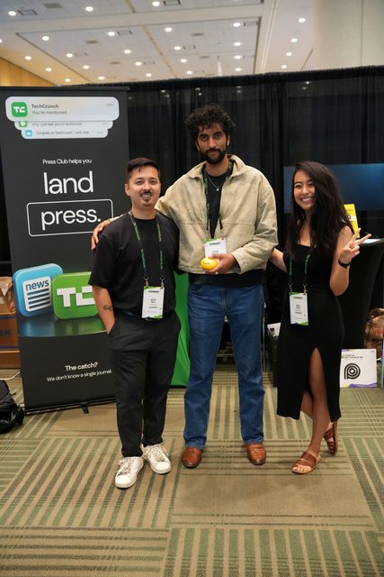Press Club team at TechCrunch Disrupt 2026