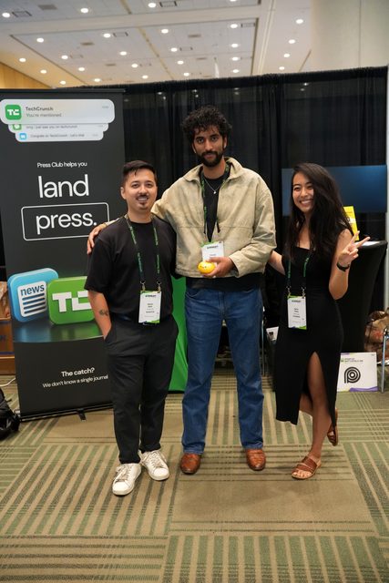 Press Club team at TechCrunch Disrupt 2026