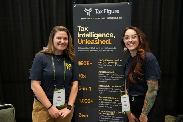 TaxFigure team at TechCrunch Disrupt 2026