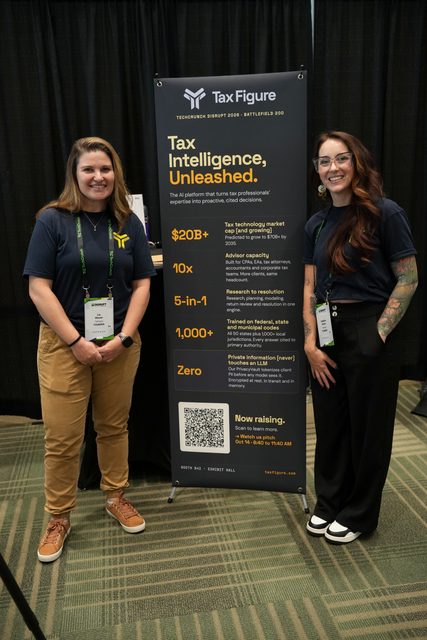 TaxFigure team at TechCrunch Disrupt 2026