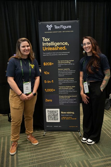 TaxFigure team at TechCrunch Disrupt 2026