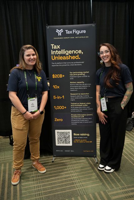 TaxFigure team at TechCrunch Disrupt 2026