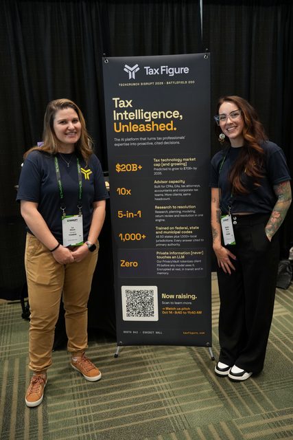 TaxFigure team at TechCrunch Disrupt 2026