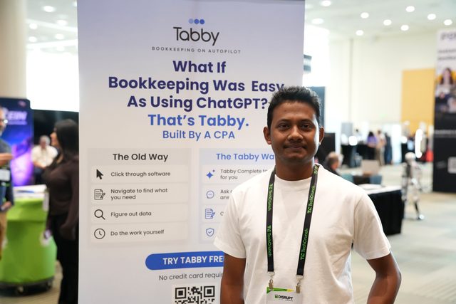 Tabby team at TechCrunch Disrupt 2026