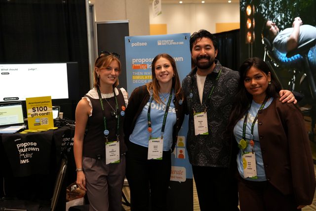 PollSee team at TechCrunch Disrupt 2026