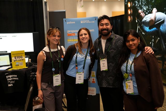 PollSee team at TechCrunch Disrupt 2026