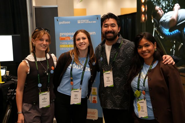 PollSee team at TechCrunch Disrupt 2026