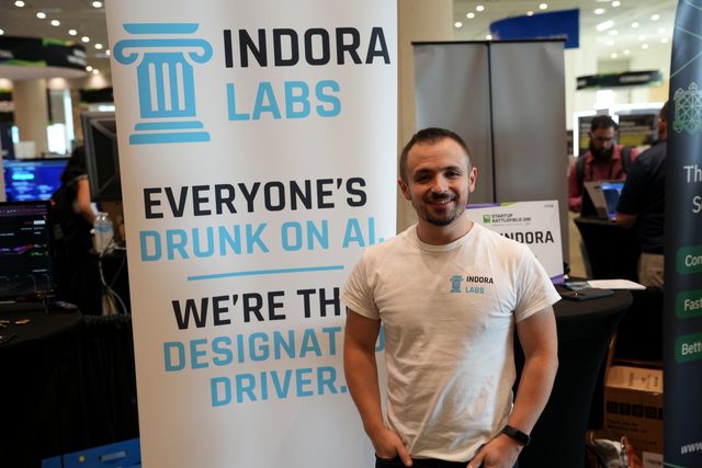 Indora Labs team at TechCrunch Disrupt 2026