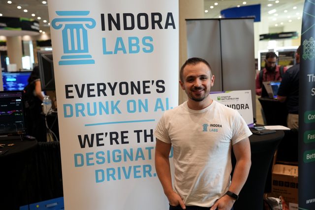 Indora Labs team at TechCrunch Disrupt 2026