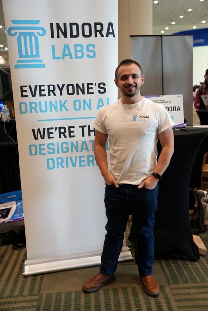 Indora Labs team at TechCrunch Disrupt 2026